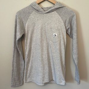 Kids Quiksilver “Modern Fit” Slim Fit Grey Hoody Size Medium 12